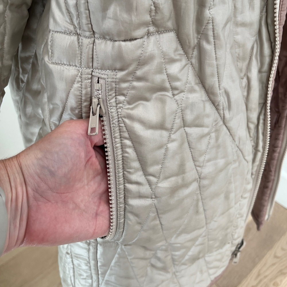 LINDA LUNDSTROM Vintage Reversible Zip Front Quilted Jacket Hip Length Casual - Picture 10 of 16